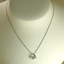 ダイヤモンド ネックレス 一粒 プラチナ 0.3カラット 鑑定書付 0.318ct Dカラー VS1クラス 3EXカット H&C CGL_画像2