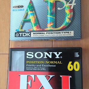 TDK・ SONY　カセットテープ２点　新品未使用