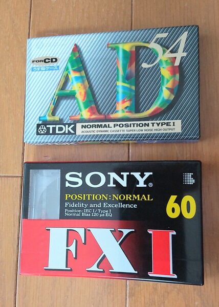 TDK・ SONY　カセットテープ２点　新品未使用