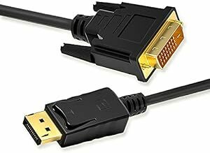 DP-DVI 変換ケーブル 変換 アダプター モニター 多機能 変換ハブ プロジェクター 1.8m 内臓1080Pフ HD(Ful