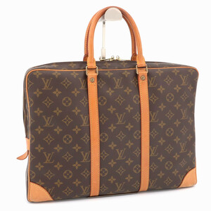 ルイヴィトン LOUIS VUITTON モノグラム ポルトドキュマン ヴォワヤージュ ハンドバッグ ビジネスバッグ 通勤 ブラウン メンズ M53361