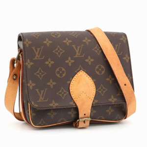 ルイヴィトン LOUIS VUITTON モノグラム カルトシエールMM ショルダーバッグ 斜め掛け ブラウン レディース レザー M51253 