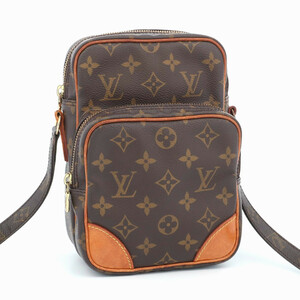 ルイヴィトン LOUIS VUITTON モノグラム アマゾン ショルダーバッグ 斜め掛け ブラウン メンズ レディース レザー M45236