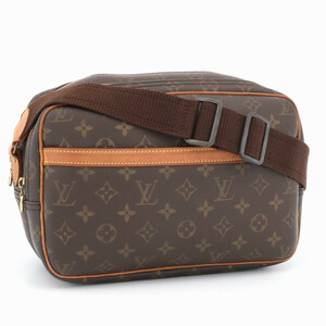 ルイヴィトン LOUIS VUITTON モノグラム リポーターPM ショルダーバッグ 斜め掛け ブラウン メンズ レディース レザー M45254