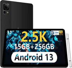 DOOGEE T30 Pro 11インチ Android 13 タブレット 15GB(8+7GB 拡張)+256GB (2TB TF 拡張) Helio G99 8コアCPU 2.2Ghz 2.5K 解像度1600×2560