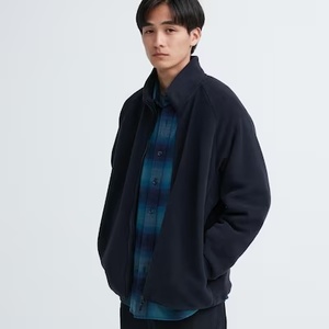 ユニクロ　UNIQLO　フリースフルジップジャケット　69NAVY　Lサイズ　新品