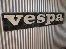ビンテージサイン木製看板 VESPA検）ベスパピアジオスクーターガレージカスタムMATCHLESS企業販促モッズUK50s60s70s_画像3