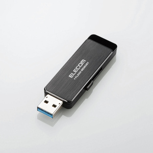 USB3.0対応USBメモリ 32GB 情報漏洩対策としてパスワードロック機能と共にハードウェアAES256bit暗号化機能を搭載: MF-ENU3A32GBK