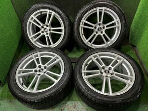 アウディ　ヨコハマ　アイスガードIG70　255/45R19　アルミホイール付きセット　4本　5H/8.5J　ET30　112　イボ付き　スタッドレスタイヤ