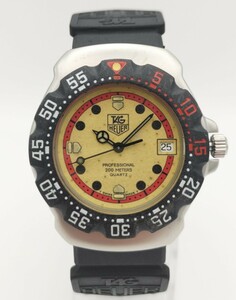 【稼働品】ボーイズ クォーツ タグホイヤー TAGHEUER Professional 200m フォーミュラ1シリーズ WA1211 夜光文字盤 純正ベルト #管2