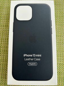 iPhone13mini Apple レザーケース　 ミッドナイト