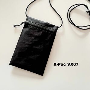 X-PAC サコッシュ　ショルダー　スマホショルダー（外ポケットあり）ブラック