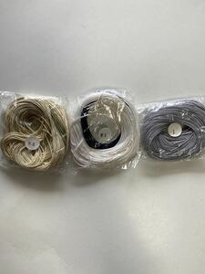 夏帯締め用正絹レース糸3種