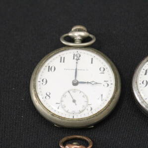 懐中時計 セット おまとめ スイス製 Tavannes Watch アメリカ製 ヴィンテージ アンティーク レトロ 手巻き式 ゼンマイ式の画像2
