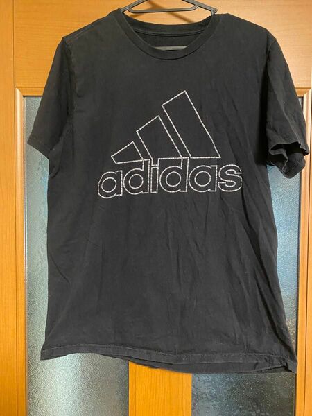 adidas アディダス Tシャツ　ブラック　M