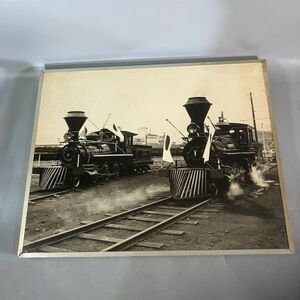 C2-256 steam locomotiv photograph panel Hokkaido railroad 100 year memory approximately W52H42.