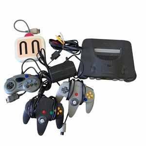 [6869]1 jpy ~ Nintendo 64 body controller other Sega Saturn summarize used present condition goods electrification verification settled / operation not yet verification 