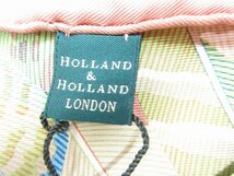 HOLLAND & HOLLAND　大スカーフ　　シルク製　鳥羽根柄_画像4