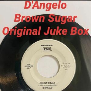【レア7インチ】D'Angelo / Brown Sugar / Me And Those Dreamin' Eyes Of Mine R&B 90s クラシック SOUL HIPHOP RAP45