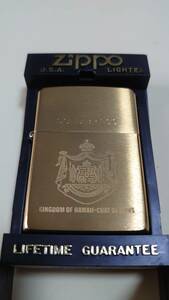 新品未使用品 ZIPPO #204 SOLID BRASS COAT OF ARMS (1998)