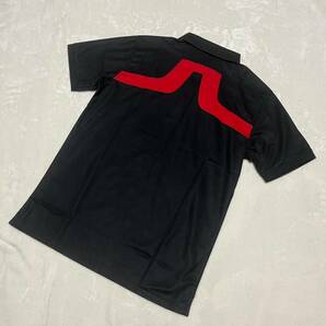新品 J.LINDEBERG ゴルフ 半袖シャツ ブラック ｌ メンズの画像4