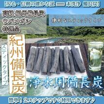 紀州備長炭 高級ウバメガシ 白炭 浄水 除湿 スティックタイプ _画像1