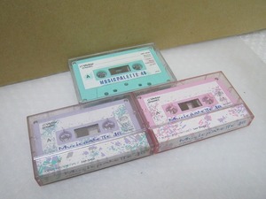 IWW-7454S　Victor カセットテープ 3本セット MUSIC PALETTE 46 ツメあり ファンシー ファッションカセット