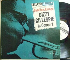 ３枚で送料無料【米Reprise mono】Dizzy Gillespie/Dateline : Europe - In Concert (promo) 