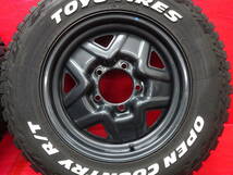 スズキ ジムニー純正16インチホイール 4本 5.5J 5H 139.7 TOYO OPEN COUNTRY R/T 185/85R16 105/103N LT 8PR SUZUKI JIMNY トーヨー シエラ_画像5