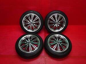 ★イボ付き★ ロクサーニ 社外15インチホイール 4本 5J +45 4H 100 BS POTENZA RE050A 165/55R15 N-BOX アルト ワゴンR タント ムーヴ 軽