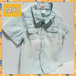 キッズ 半袖シャツ M 90 (18～24)