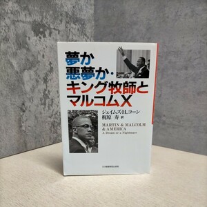 夢か悪夢か・キング牧師とマルコムX 著/ジェイムズ・H. コーン 日本基督教団出版局 1996年〇古本/カバースレ汚れ傷み/天地小口シミ汚れ