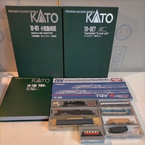 KATO N gauge summarize euro Star basic set small rice field sudden HiSE TGV other railroad model Kato * used / not yet cleaning not yet inspection goods / operation not yet verification / photograph . please verify /NCNR