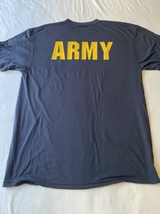 L 新品デットストック☆US ARMY 吸汗速乾　TEEシャツ　 アメリカ製 BLACK GIM ランニング、