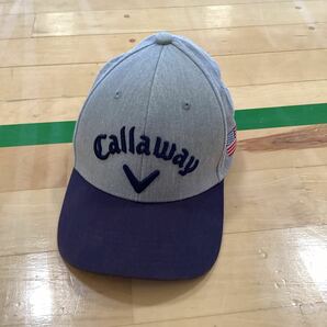 Callaway キャロウェイ ゴルフウェア キャップ 帽子 グレー サイズ フリー ゴルフ の画像1