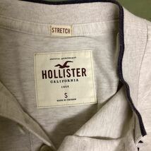 HOLLISTER ホリスター　半袖Tシャツ 半袖 ポロシャツ カットソー メンズ　サイズS 大きめ　カラー　オートミール_画像3