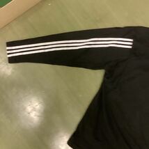 adidas アディダス 長袖Tシャツ ロンT 長袖 スエット　メンズ　サイズXO 黒_画像8