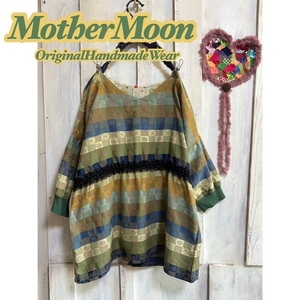 ★ ハンドメイドmathermoon＿handmade★和テイスト胸レースのチュニックwafflesm2ichichiptrip