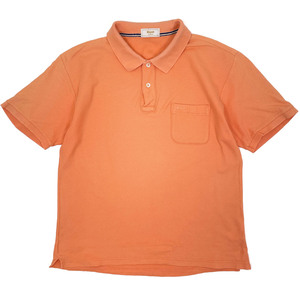 Kent IN TRADITION ケント ワンポイント刺繍 半袖 ポロシャツ Lサイズ / オレンジ メンズ 紳士 日本製