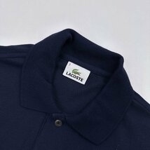 LACOSTE ラコステ 刺繍 半袖 ポロシャツ 鹿の子 3/ネイビー系 /ファブリカ_画像3