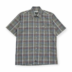 LYLE&SCOTT ライル&スコット チェック柄 ウール混 半袖 シャツ Mサイズ /メンズ ゴルフ