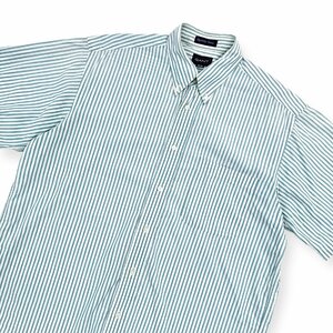 GANT ストライプ ボタンダウン BD 半袖シャツ ワイシャツ Mサイズ /メンズ 古着