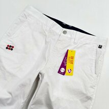 タグ付き!!◆FILA GOLF フィラゴルフ ストレッチ ハーフ パンツ ボトムス M /白 ホワイト メンズ スポーツ UVカット_画像2