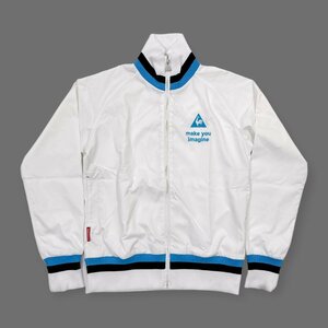 le coq sportif ルコックゴルフ フルジップ ジャケット ウインドブレーカー M/白/ホワイト/レディース/スポーツ