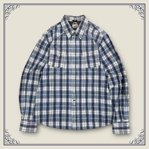 HILFIGER DENIM◆TOMMY HILFIGER トミーヒルフィガー チェック柄 ウエスタン 長袖シャツ L/ メンズ 正規品