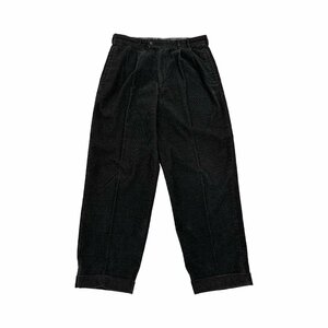 Papas パパス ツータック コーデュロイ スラックス パンツ ボトムス コットン Mサイズ/グレー系/メンズ