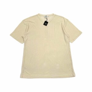 未使用タグ付き◆23区 HOMME Vネック 半袖 Tシャツ カットソー 薄手 Fサイズ フリーサイズ/アイボリー/メンズ 日本製 オンワード樫山