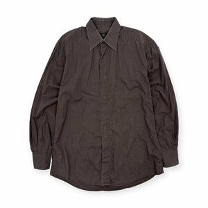 Z Zegna ジーゼニア 長袖シャツ サイズ 2/S / チャコールグレー系 メンズ 紳士 Ermenegildo Zegna ボタエルメネジルドゼニア