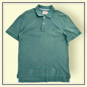 Brooks Brothers ブルックスブラザーズ 半袖 コットン ポロシャツ ロゴ刺繍 サイズM/くすみグリーン系/メンズ