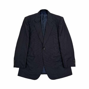 LANVIN COLLECTION ランバン ストライプ柄 2B テーラードジャケット ウール Mサイズ程度/ネイビー 紺系/メンズ